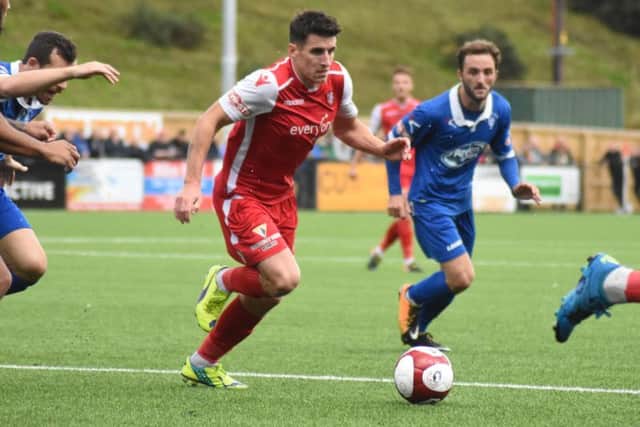 Michael Coulson in action for Boro. Picture by Morgan Exley