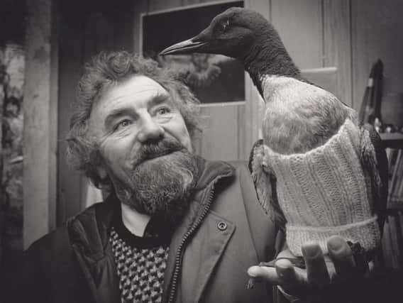 Jim Ward pictured with one of his birdigans in 1991