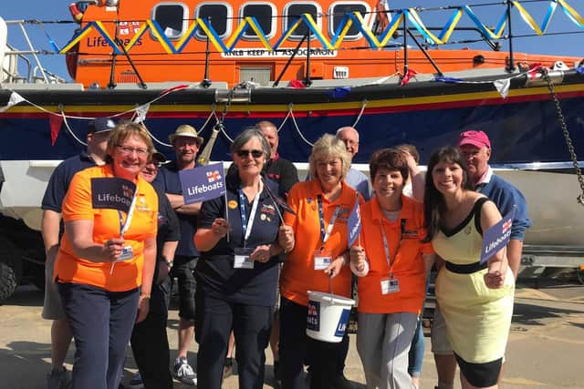 The RNLI fundraising team were on Cobble Landing