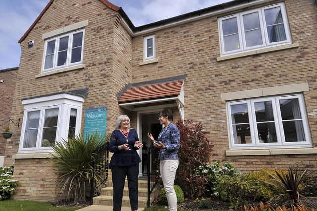 Kebbell Homes Site Sales Manager Jill Hayward and Sales Marketing Manager Andrew Fawell at the site. 182020g