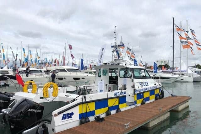 The brand new police boat
