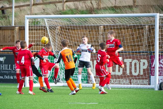 Boro U11s defend their goal