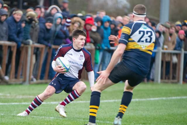 Jonty Holloway goes on the attack for Scarborough RUFC