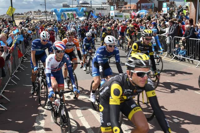 May 4 - Stage three of the cycling race sets off from Bridlington and takes the riders to Scarborough, via Whitby.