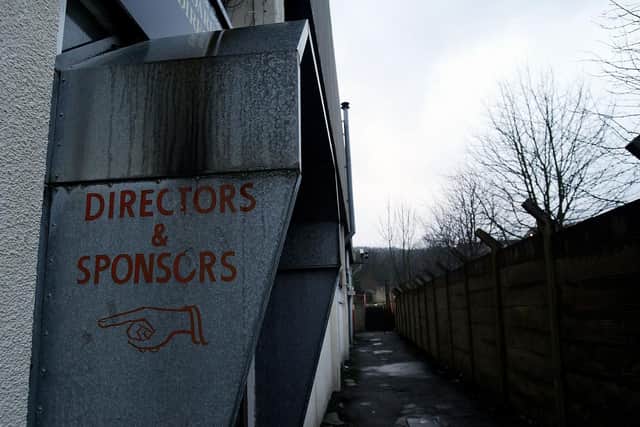 The entrance to the directors and sponsors lounge
