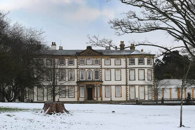 The attraction looks majestic with a covering of snow in the grounds.