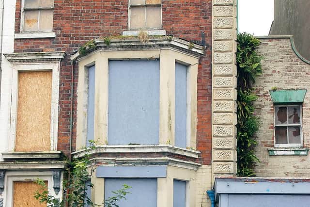 In recent years, some buildings in the street had become rundown and neglected and this one was widely regarded as one of the worst eyesores in the town centre.