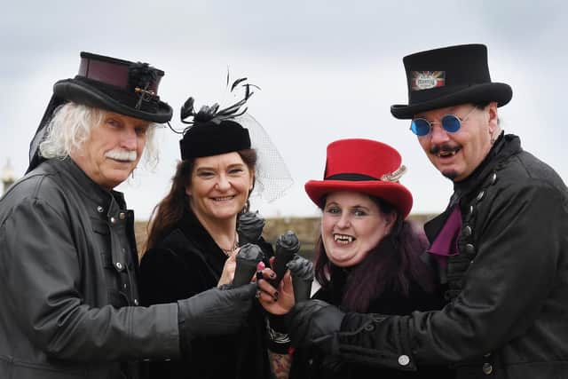 Thousands of visitors in flamboyant attire are expected to be pouring into the streets of Whitby on April 12-14 to take part in the weekend's activities.