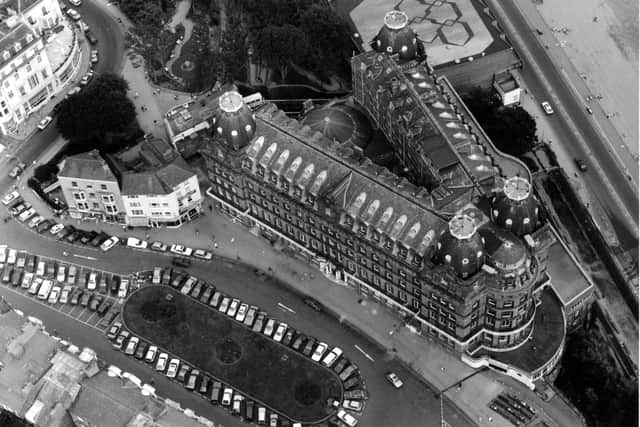 Fabulous architecture ... but why was the imposing Grand Hotel designed in the shape of a V ?