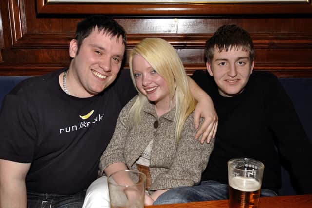 Dan, Leanne and Scott chill out in the Lord Rosebery
