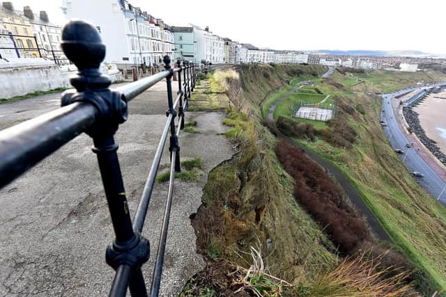 The engineer, who was sent to the location by Scarborough Borough Council, reported that after conducting some rock bolting in the area, and on inspection, none of the bolts were showing any signs of change.