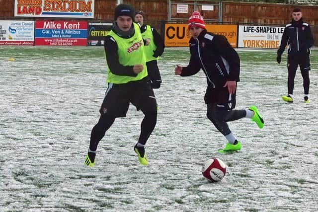 Jamie Forrester on the ball