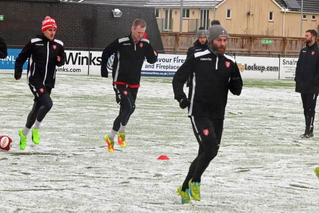 Boro players on the run