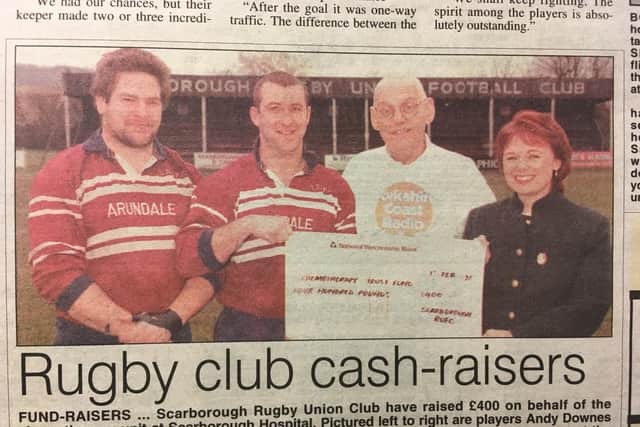 Scarborough RUFC raise funds for Scarborough Hospital