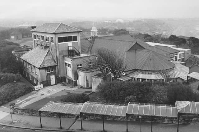 Our main, first image shows Water Splash World, later Atlantis, in 1990. This one is the Floral Hall, now the site of Scarborough Bowls Centre.