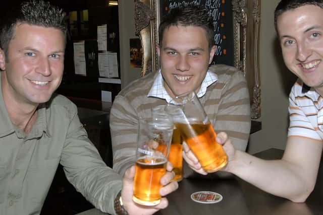Workmates from RAF Fylingdales at the Mist Bar