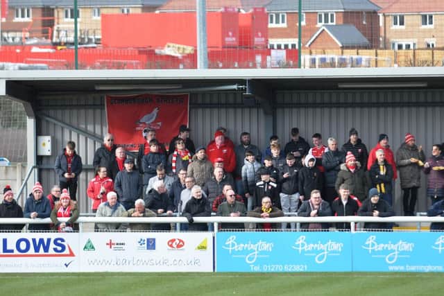 Boro fans fill up part of the ground