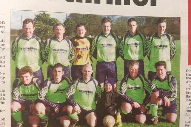 Flixton line up before a Saturday League game