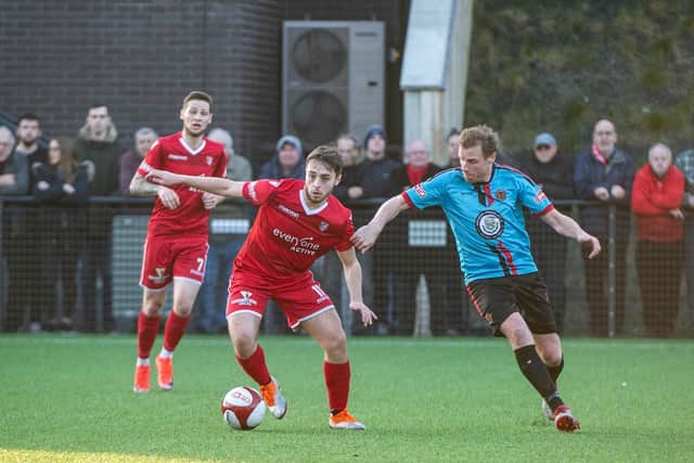Luke Lofts is put under pressure