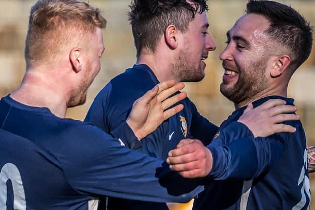 Edgehill celebrate Joel Ramm's opener