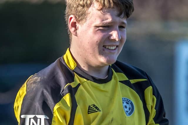 Sleights keeper Dylan Humble