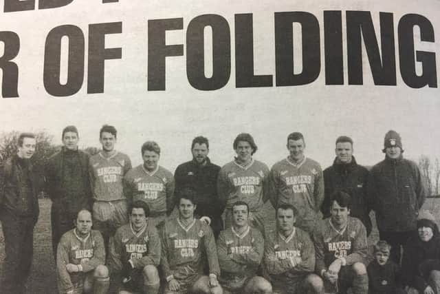 Rangers line up before a Sunday League match