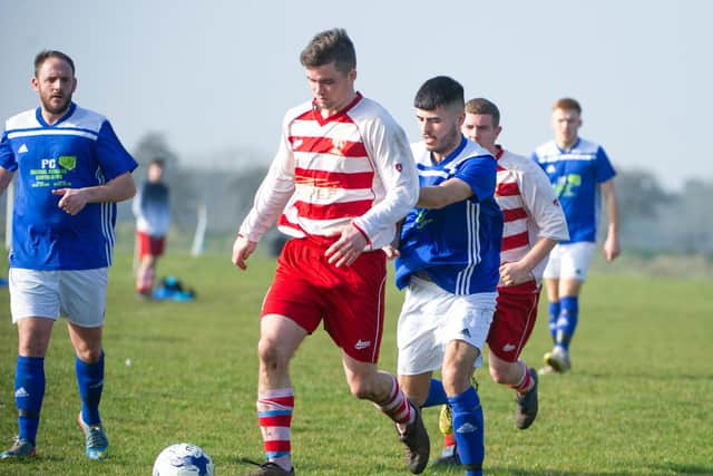 Cayton on the ball in their semi-final clash