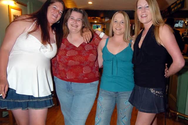 Emma from Osgodby, Linzi, Lisa and Sam from Eastfield out celebrating Emma's birthday.