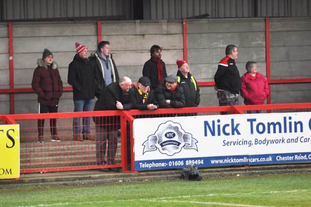Boro fans look on
