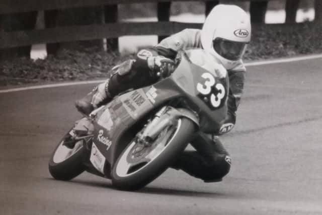 Scarborough rider Jeremy Goodall in action at the Spring Cup 125 National races in May 1996.