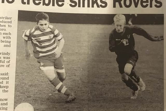 Action from Scarborough FC Juniors v Doncaster Rovers