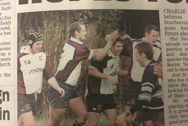 Scarborough RUFC celebrate a try