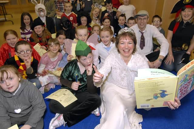 Library Community and Information officer Heather French reads a tale...