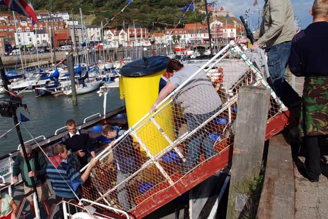 Passengers boarding in 2010.