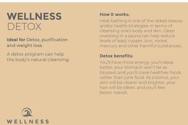 Details of the Detox treatment package