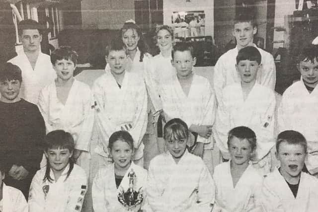 Members of the Sunset Tomiki Aikido Club line up at a grading