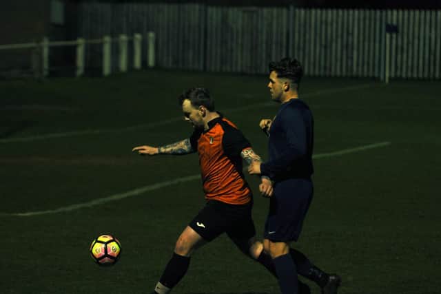 Callum Myers puts the pressure on Lealholm