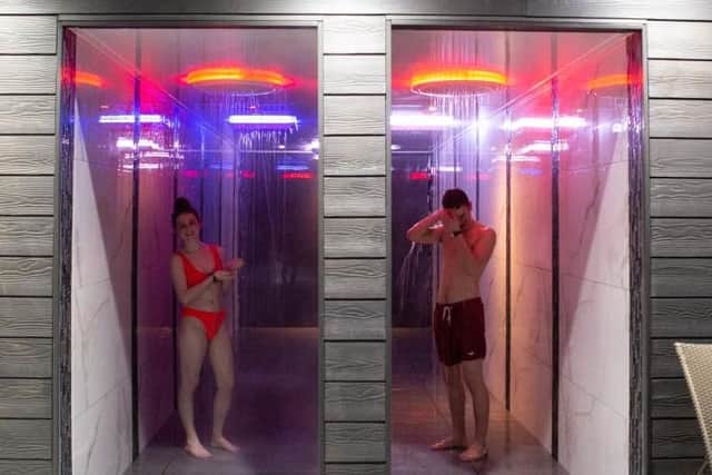 The state-of-the-art experience showers.