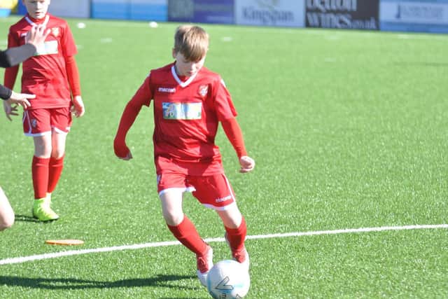 Boro Under-12s launch an attack