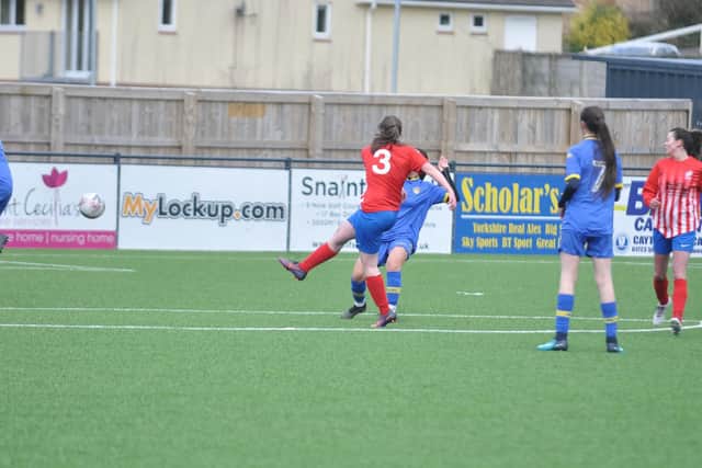 Eden Kennedy fires at goal