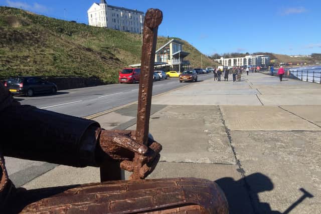 Freddie was donated to the town by Maureen and Michael Robinson. It is based on a retired miner who sculptor Ray Lonsdale became friends with, who turned out to also be one of the first soldiers to relieve the Bergen-Belsen concentration camp at the end of World War II.