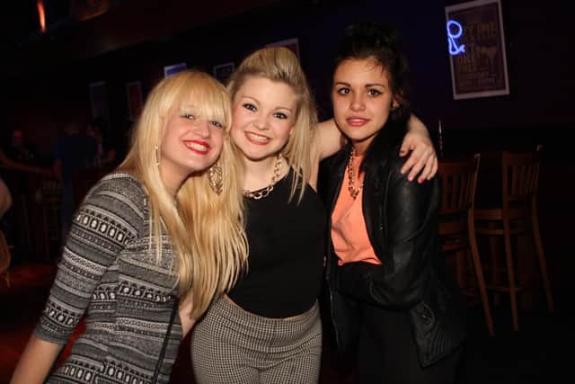 Harriet, Amy and Kaeli having fun in Blue Lounge.
