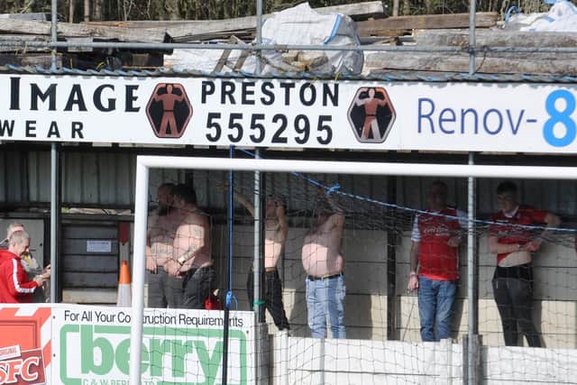 Boro fans enjoy the sunshine