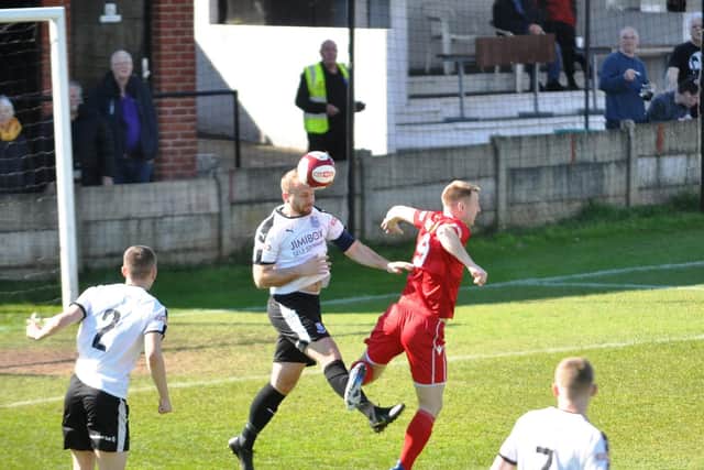 James Walshaw gets involved in the Bamber Bridge box
