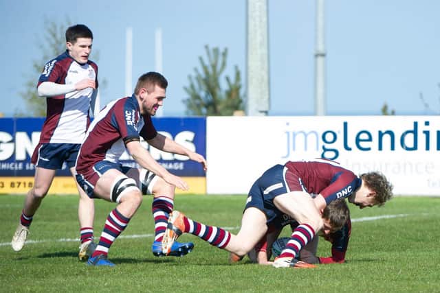 Scarborough celebrate a try