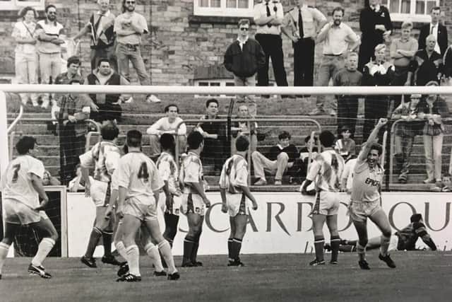A goal goes in against Boro