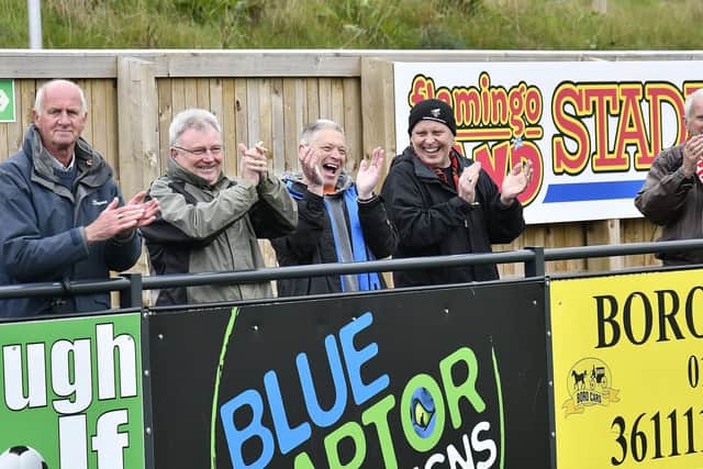 Boro fans watch the action