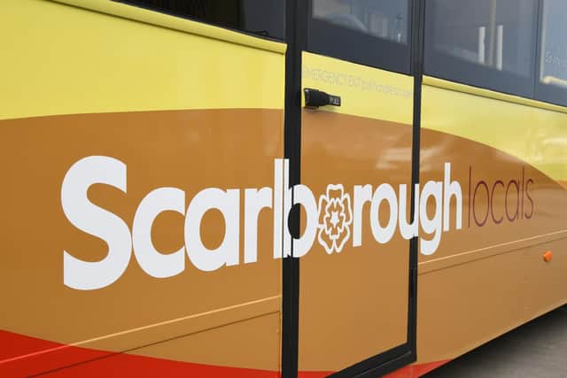 The Scarborough Local colours are instantly recognisable but with a refreshed look, focussing predominantly on a yellow cream colour with a dark red rear and flowing curves featuring different shades running along the bottom.