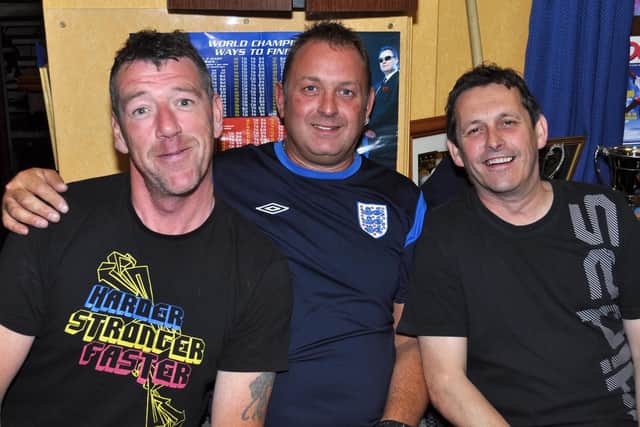 Chris, Paul and Brian in the Corporation Club.