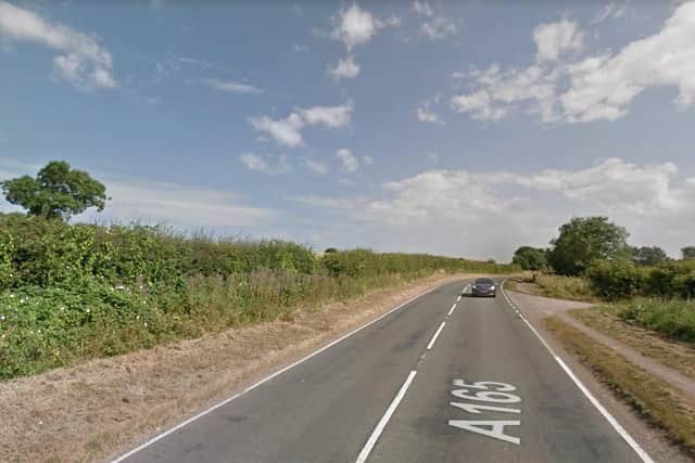 Police received 31 reports of crime along the length of the A165, three of which were of burglary and two were of vehicle crime.
